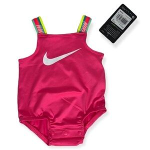Nike Dri-Fit Baby Hyper Pink 1PC Swimsuit Size 3M NWT